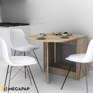 meg-GP028-0071,1-1 ΤΡΑΠΕΖΙ ΜΕΛΑΜΙΝΗΣ WINSLET MEGAPAP ΕΠΕΚΤΕΙΝΟΜΕΝΟ ΧΡΩΜΑ SONOMA 37(80+80)X80X76ΕΚ.