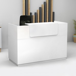 meg-GP028-0078,3-0 ΓΡΑΦΕΙΟ RECEPTION LEMMON MEGAPAP ΧΡΩΜΑ ΛΕΥΚΟ 160X70X110ΕΚ.