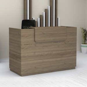 meg-GP028-0078,5-0 ΓΡΑΦΕΙΟ ΥΠΟΔΟΧΗΣ - RECEPTION LEMMON MEGAPAP ΧΡΩΜΑ ΚΑΡΥΔΙ 160X70X110ΕΚ.