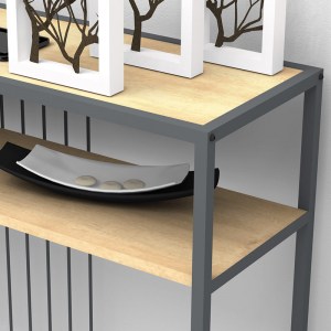 meg-GP028-0082,2-1 ΚΟΝΣΟΛΑ KARY MEGAPAP ΧΡΩΜΑ OAK 120X33X90ΕΚ.