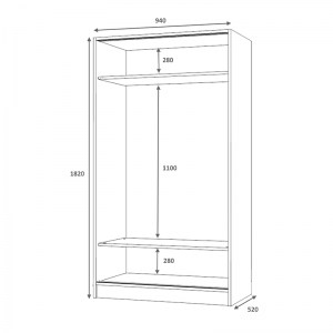 meg-GP028-0094,1-5 ΝΤΟΥΛΑΠΑ ΡΟΥΧΩΝ MISRA MEGAPAP ΔΙΦΥΛΛΗ ΣΥΡΟΜΕΝΗ ΑΠΟ ΜΕΛΑΜΙΝΗ ΧΡΩΜΑ ΛΕΥΚΟ 94X52X182ΕΚ.