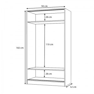 meg-GP028-0094,3-5 ΝΤΟΥΛΑΠΑ ΡΟΥΧΩΝ MISRA MEGAPAP ΔΙΦΥΛΛΗ ΣΥΡΟΜΕΝΗ ΧΡΩΜΑ ΓΚΡΙ ΣΚΥΡΟΔΕΜΑΤΟΣ 94X52X182ΕΚ.