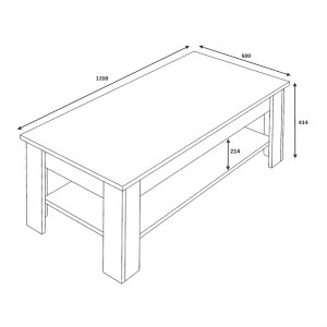 meg-GP028-0095,1-3 ΤΡΑΠΕΖΑΚΙ ΣΑΛΟΝΙΟΥ SPELLO MEGAPAP ΜΕΛΑΜΙΝΗΣ ΧΡΩΜΑ ΦΥΣΙΚΟ ΟΞΙΑΣ 120X60X41,4ΕΚ.