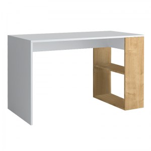 meg-GP028-0100,1-2 ΓΡΑΦΕΙΟ ΕΡΓΑΣΙΑΣ MIKRO MEGAPAP ΧΡΩΜΑ ΛΕΥΚΟ - ΦΥΣΙΚΟ ΟΞΙΑΣ 120X60X75ΕΚ.