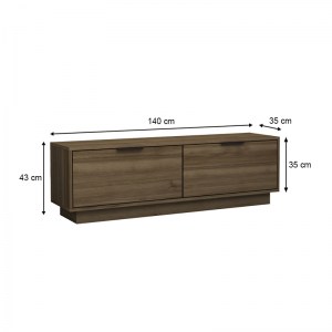 meg-GP028-0103,3-3 ΕΠΙΠΛΟ ΤΗΛΕΟΡΑΣΗΣ LISA MEGAPAP ΧΡΩΜΑ ΚΑΡΥΔΙ 140X35X43CM.