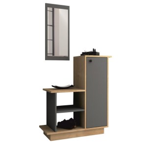 meg-GP028-0113,1-3 ΕΠΙΠΛΟ ΕΙΣΟΔΟΥ CUTE MEGAPAP ΧΡΩΜΑ ΦΥΣΙΚΟ ΟΞΙΑΣ - ΑΝΘΡΑΚΙ 90X35X95ΕΚ.