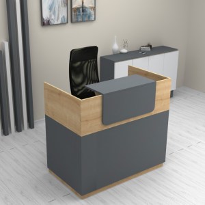 meg-GP028-0114,1-2 ΓΡΑΦΕΙΟ ΥΠΟΔΟΧΗΣ - RECEPTION LEMMON MEGAPAP ΧΡΩΜΑ ΦΥΣΙΚΟ ΟΞΙΑΣ - ΑΝΘΡΑΚΙ 120X70X110ΕΚ.