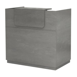 meg-GP028-0114,4-5 ΓΡΑΦΕΙΟ ΥΠΟΔΟΧΗΣ - RECEPTION LEMMON MEGAPAP ΧΡΩΜΑ ΓΚΡΙ ΣΚΥΡΟΔΕΜΑΤΟΣ 120X70X110ΕΚ.