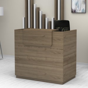 meg-GP028-0114,5-0 ΓΡΑΦΕΙΟ ΥΠΟΔΟΧΗΣ - RECEPTION LEMMON MEGAPAP ΧΡΩΜΑ ΚΑΡΥΔΙ 120X70X110ΕΚ.