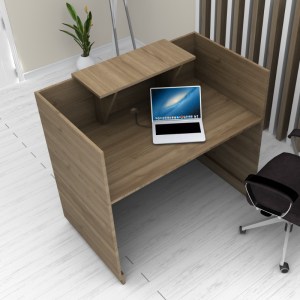 meg-GP028-0114,5-1 ΓΡΑΦΕΙΟ ΥΠΟΔΟΧΗΣ - RECEPTION LEMMON MEGAPAP ΧΡΩΜΑ ΚΑΡΥΔΙ 120X70X110ΕΚ.