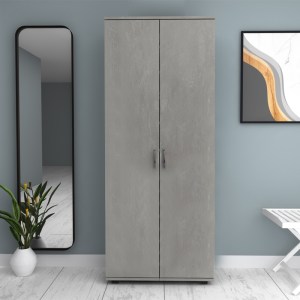 meg-GP028-0116,4-4 ΝΤΟΥΛΑΠΑ ΡΟΥΧΩΝ - ΠΑΠΟΥΤΣΟΘΗΚΗ ERIC MEGAPAP ΔΙΦΥΛΛΗ ΧΡΩΜΑ ΓΚΡΙ ΣΚΥΡΟΔΕΜΑΤΟΣ 76X36X187ΕΚ.