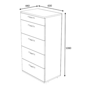 meg-GP028-0120,1-7 ΣΥΡΤΑΡΙΕΡΑ HELIA MEGAPAP ΧΡΩΜΑ ΦΥΣΙΚΟ ΟΞΙΑΣ 60X44X108ΕΚ.
