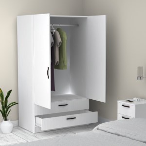 meg-GP028-0121,1-4 ΝΤΟΥΛΑΠΑ ΡΟΥΧΩΝ VICTORIA MEGAPAP ΔΙΦΥΛΛΗ ΜΕ ΣΥΡΤΑΡΙΑ ΧΡΩΜΑ ΛΕΥΚΟ 100X60X181ΕΚ.