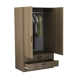 meg-GP028-0121,3-1 ΝΤΟΥΛΑΠΑ ΡΟΥΧΩΝ VICTORIA MEGAPAP ΔΙΦΥΛΛΗ ΜΕ ΣΥΡΤΑΡΙΑ ΧΡΩΜΑ ΚΑΡΥΔΙ 100X60X181ΕΚ.