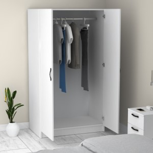 meg-GP028-0122,1-4 ΝΤΟΥΛΑΠΑ ΡΟΥΧΩΝ VICTORIA MEGAPAP ΔΙΦΥΛΛΗ ΧΡΩΜΑ ΛΕΥΚΟ 100X60X181ΕΚ.
