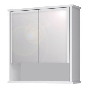 meg-GP028-0126,1-0 ΚΑΘΡΕΠΤΗΣ ΜΠΑΝΙΟΥ DELO ΜEGAPAP ΧΡΩΜΑ ΛΕΥΚΟ 62X17,5X60ΕΚ.