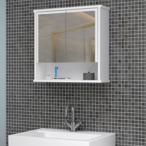 meg-GP028-0126,1-1 ΚΑΘΡΕΠΤΗΣ ΜΠΑΝΙΟΥ DELO ΜEGAPAP ΧΡΩΜΑ ΛΕΥΚΟ 62X17,5X60ΕΚ.