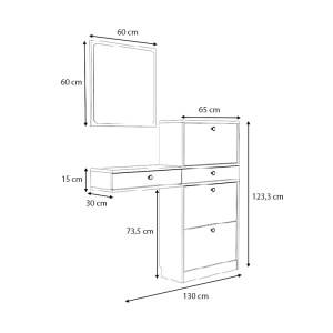 meg-GP028-0131,1-4 ΕΠΙΠΛΟ ΕΙΣΟΔΟΥ PEGO MEGAPAP ΧΡΩΜΑ ΚΑΡΥΔΙ 130X30X123,3ΕΚ.