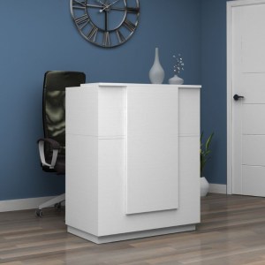 meg-GP028-0132,2-0 ΓΡΑΦΕΙΟ ΥΠΟΔΟΧΗΣ - RECEPTION GEMINI MEGAPAP ΧΡΩΜΑ ΛΕΥΚΟ 90X50X110ΕΚ.