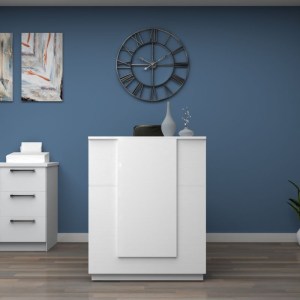 meg-GP028-0132,2-2 ΓΡΑΦΕΙΟ ΥΠΟΔΟΧΗΣ - RECEPTION GEMINI MEGAPAP ΧΡΩΜΑ ΛΕΥΚΟ 90X50X110ΕΚ.