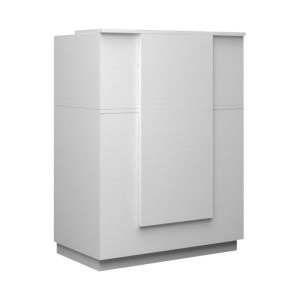 meg-GP028-0132,2-4 ΓΡΑΦΕΙΟ ΥΠΟΔΟΧΗΣ - RECEPTION GEMINI MEGAPAP ΧΡΩΜΑ ΛΕΥΚΟ 90X50X110ΕΚ.