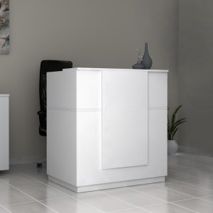 meg-GP028-0133,2-0 ΓΡΑΦΕΙΟ ΥΠΟΔΟΧΗΣ - RECEPTION GEMINI MEGAPAP ΧΡΩΜΑ ΛΕΥΚΟ 100X70X110ΕΚ.