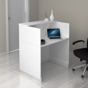 meg-GP028-0133,2-1 ΓΡΑΦΕΙΟ ΥΠΟΔΟΧΗΣ - RECEPTION GEMINI MEGAPAP ΧΡΩΜΑ ΛΕΥΚΟ 100X70X110ΕΚ.
