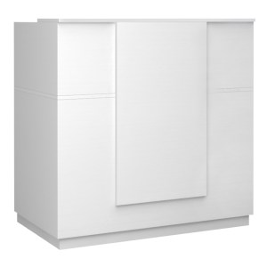 meg-GP028-0134,2-6 ΓΡΑΦΕΙΟ ΥΠΟΔΟΧΗΣ - RECEPTION GEMINI MEGAPAP ΧΡΩΜΑ ΛΕΥΚΟ 120X70X110ΕΚ.