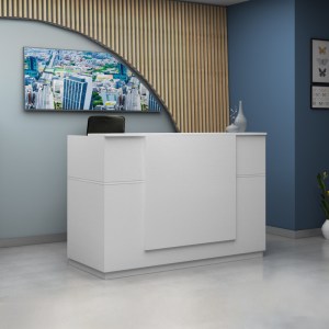 meg-GP028-0136,2-0 ΓΡΑΦΕΙΟ ΥΠΟΔΟΧΗΣ - RECEPTION GEMINI MEGAPAP ΧΡΩΜΑ ΛΕΥΚΟ 180X70X110ΕΚ.