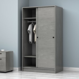 meg-GP028-0138,3-1 ΝΤΟΥΛΑΠΑ ΡΟΥΧΩΝ REGIO MEGAPAP ΔΙΦΥΛΛΗ ΣΥΡΟΜΕΝΗ ΧΡΩΜΑ ΓΚΡΙ ΣΚΥΡΟΔΕΜΑΤΟΣ 100X60X181ΕΚ.