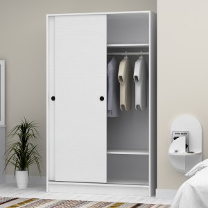 meg-GP028-0139,1-2 ΝΤΟΥΛΑΠΑ ΡΟΥΧΩΝ REGIO MEGAPAP ΔΙΦΥΛΛΗ ΣΥΡΟΜΕΝΗ ΧΡΩΜΑ ΛΕΥΚΟ 120X60X200ΕΚ.