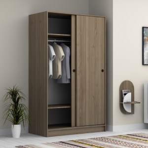 meg-GP028-0139,3-1 ΝΤΟΥΛΑΠΑ ΡΟΥΧΩΝ REGIO MEGAPAP ΔΙΦΥΛΛΗ ΣΥΡΟΜΕΝΗ ΧΡΩΜΑ ΓΚΡΙ ΣΚΥΡΟΔΕΜΑΤΟΣ 120X60X200ΕΚ.