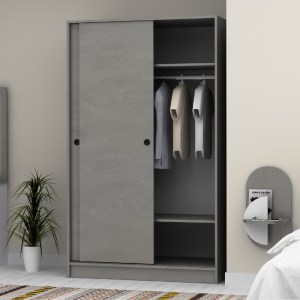 meg-GP028-0139,4-2 ΝΤΟΥΛΑΠΑ ΡΟΥΧΩΝ REGIO MEGAPAP ΔΙΦΥΛΛΗ ΣΥΡΟΜΕΝΗ ΧΡΩΜΑ ΚΑΡΥΔΙ 120X60X200ΕΚ.