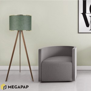 meg-GP029-0001,11-1 ΦΩΤΙΣΤΙΚΟ ΔΑΠΕΔΟΥ ROSLING MEGAPAP MDF/ΥΦΑΣΜΑ/PVC ΧΡΩΜΑ ΚΑΡΥΔΙ/ΚΥΠΑΡΙΣΣΙ 38X21X140ΕΚ.