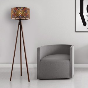 meg-GP029-0001,23-1 ΦΩΤΙΣΤΙΚΟ ΔΑΠΕΔΟΥ ROSLING MEGAPAP MDF/ΥΦΑΣΜΑ PVC ΧΡΩΜΑ ΚΑΡΥΔΙ - ΠΟΛΥΧΡΩΜΟ 38X38X140ΕΚ.