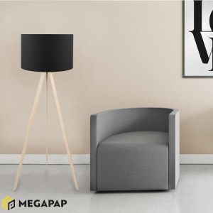 meg-GP029-0001,5-1 ΦΩΤΙΣΤΙΚΟ ΔΑΠΕΔΟΥ ROSLING MEGAPAP MDF/ΥΦΑΣΜΑ/PVC ΧΡΩΜΑ ΦΥΣΙΚΟ/ΜΑΥΡΟ 38X21X140ΕΚ.