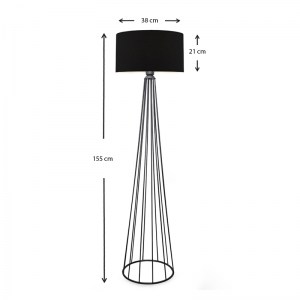 meg-GP029-0004,1-2 ΦΩΤΙΣΤΙΚΟ ΔΑΠΕΔΟΥ FARADAY MEGAPAP ΜΕΤΑΛΛΟ/ΥΦΑΣΜΑ ΧΡΩΜΑ ΜΑΥΡΟ 38X21X155ΕΚ.