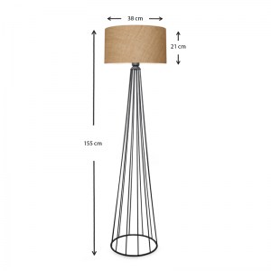 meg-GP029-0004,3-2 ΦΩΤΙΣΤΙΚΟ ΔΑΠΕΔΟΥ CLARKE MEGAPAP ΜΕΤΑΛΛΟ/ΥΦΑΣΜΑ ΧΡΩΜΑ ΜΑΥΡΟ/ΦΥΣΙΚΟ 38X38X155ΕΚ.