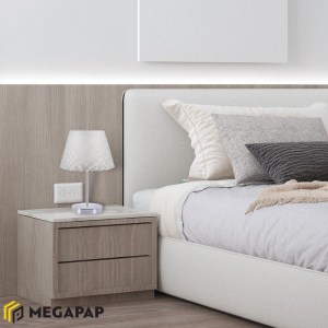 meg-GP029-0021,2-1 ΦΩΤΙΣΤΙΚΟ ΕΠΙΤΡΑΠΕΖΙΟ JULES MEGAPAP ΥΦΑΣΜΑ/PVC/ΧΡΩΜΙΟ ΧΡΩΜΑ ΛΕΥΚΟ/ΑΣΗΜΙ 22X17X37ΕΚ.