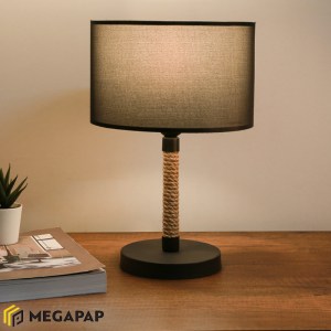 meg-GP029-0023,1-1 ΦΩΤΙΣΤΙΚΟ ΕΠΙΤΡΑΠΕΖΙΟ JEAN MEGAPAP ΥΦΑΣΜΑ/ΣΧΟΙΝΙ/ΧΡΩΜΙΟ ΧΡΩΜΑ ΜΑΥΡΟ/ΦΥΣΙΚΟ 24X13X37ΕΚ.