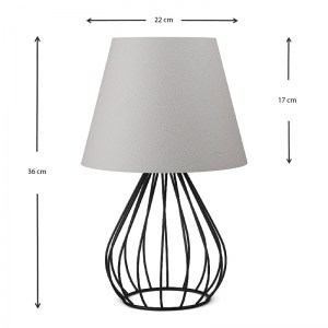 meg-GP029-0029,1-2 ΦΩΤΙΣΤΙΚΟ ΕΠΙΤΡΑΠΕΖΙΟ AKERLIND MEGAPAP ΥΦΑΣΜΑ/PVC/ΜΕΤΑΛΛΟ ΧΡΩΜΑ ΑΝΟΙΧΤΟ ΓΚΡΙ/ΜΑΥΡΟ 22X17X36ΕΚ.