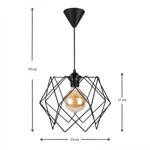 meg-GP029-0048,1-2 ΦΩΤΙΣΤΙΚΟ ΟΡΟΦΗΣ PYANT MEGAPAP ΜΕΤΑΛΛΙΚΟ ΧΡΩΜΑ ΜΑΥΡΟ 23X17X70ΕΚ.