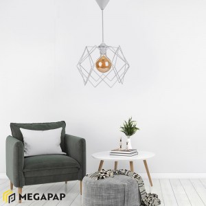 meg-GP029-0048,2-1 ΦΩΤΙΣΤΙΚΟ ΟΡΟΦΗΣ PYANT MEGAPAP ΜΕΤΑΛΛΙΚΟ ΧΡΩΜΑ ΛΕΥΚΟ 23X17X70ΕΚ.