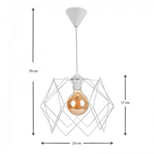 meg-GP029-0048,2-2 ΦΩΤΙΣΤΙΚΟ ΟΡΟΦΗΣ PYANT MEGAPAP ΜΕΤΑΛΛΙΚΟ ΧΡΩΜΑ ΛΕΥΚΟ 23X17X70ΕΚ.