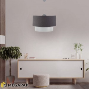 meg-GP029-0049,2-1 ΦΩΤΙΣΤΙΚΟ ΟΡΟΦΗΣ WHITEHOUSE MEGAPAP ΥΦΑΣΜΑΤΙΝΟ ΧΡΩΜΑ ΜΠΕΖ 30X20X55ΕΚ.