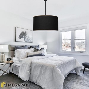 meg-GP029-0052,2-1 ΦΩΤΙΣΤΙΚΟ ΟΡΟΦΗΣ ALLOY MEGAPAP ΥΦΑΣΜΑΤΙΝΟ ΧΡΩΜΑ ΜΑΥΡΟ 38X20X70ΕΚ.