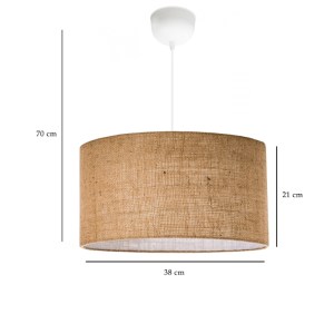 meg-GP029-0053,5-2 ΦΩΤΙΣΤΙΚΟ ΟΡΟΦΗΣ MONAHAN MEGAPAP E27 ΓΙΟΥΤΑ ΜΟΝΟΦΩΤΟ ΧΡΩΜΑ ΜΠΕΖ 38X21X70ΕΚ.