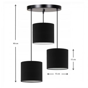 meg-GP029-0056,1-2 ΦΩΤΙΣΤΙΚΟ ΟΡΟΦΗΣ ROSIE MEGAPAP ΥΦΑΣΜΑΤΙΝΟ ΧΡΩΜΑ ΜΑΥΡΟ 15X15X90ΕΚ.