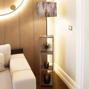 meg-GP029-0088,2-1 ΦΩΤΙΣΤΙΚΟ ΔΑΠΕΔΟΥ LOYD MEGAPAP ΥΦΑΣΜΑΤΙΝΟ/PVC/MDF ΧΡΩΜΑ ΚΑΦΕ/ΚΑΡΥΔΙ 38X38X150ΕΚ.