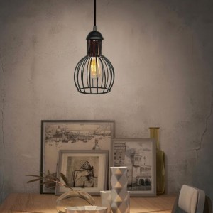 meg-GP029-0118,1-1 ΦΩΤΙΣΤΙΚΟ ΟΡΟΦΗΣ MANOLIA MEGAPAP E27 ΜΕΤΑΛΛΙΚΟ ΜΟΝΟΦΩΤΟ ΧΡΩΜΑ ΜΑΥΡΟ Φ15X100ΕΚ.